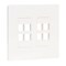 Tripp Lite Keystone Wall Plate 8-Port Cat N080-208 - alternate 1